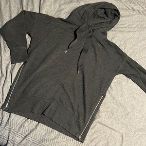 Aerie dark gray hoodie with zipper sides